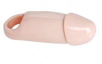 Bieza, slēgta tipa uzgalis, lai palielinātu vīriešu dzimumlocekļa izmēru